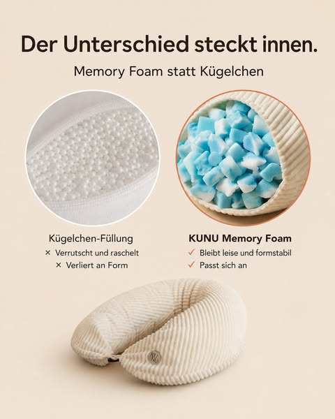 Memory Foam statt Kügelchen