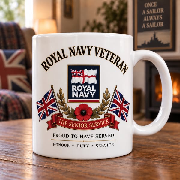 Royal Navy Veteran Commemorative Ceramic Mug