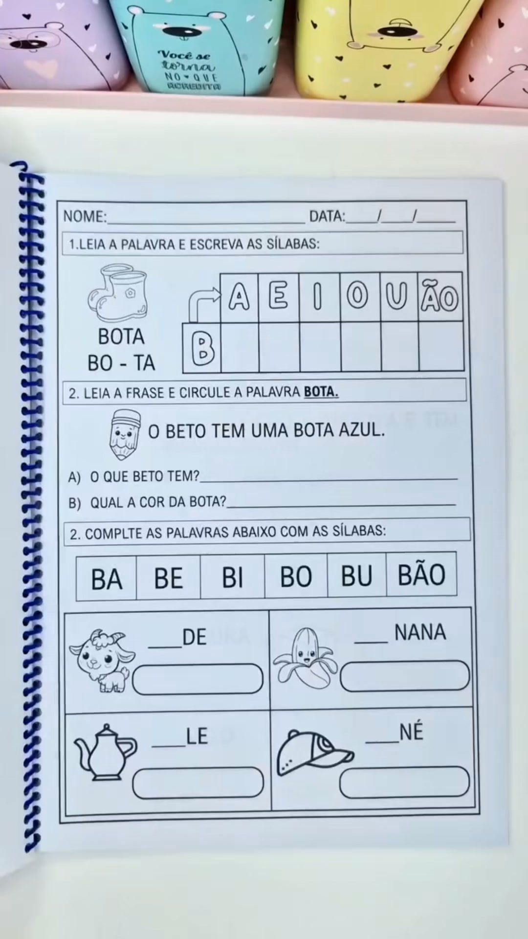 O teu filho não tem falta de foco.