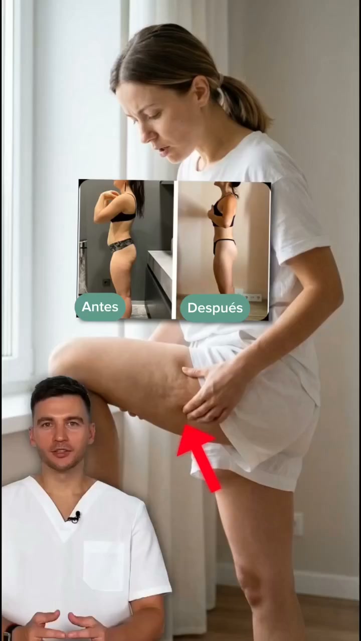 Gírate de lado frente al espejo