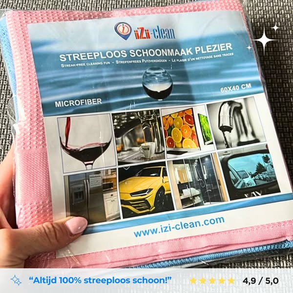 Izi-Clean Wonderdoeken: Beoordeeld met een 4,9/5!