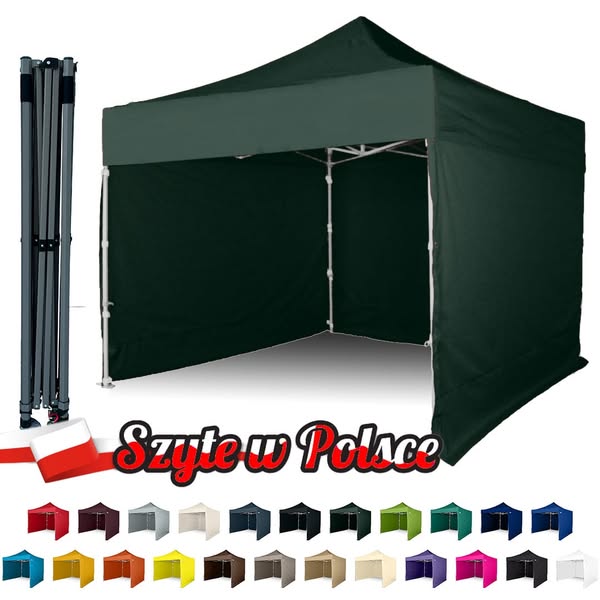 Namiot Ekspresowy 3x3m dla OSP i KGW - Stalowy Wzmocniony - Plinth