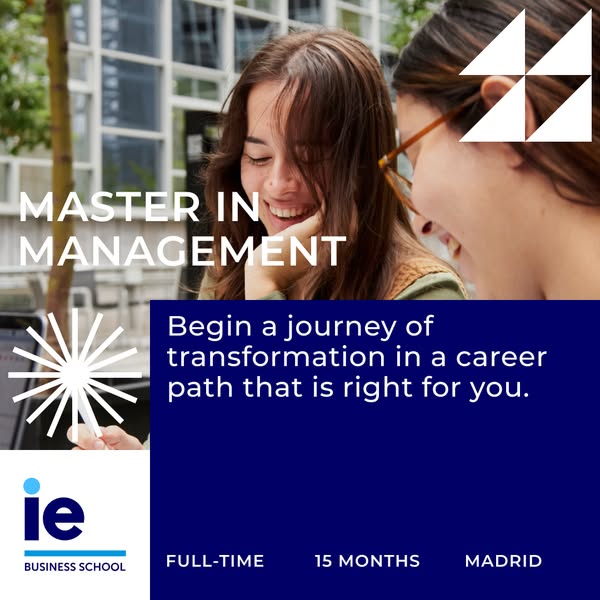 Step into your future with the Master in Management