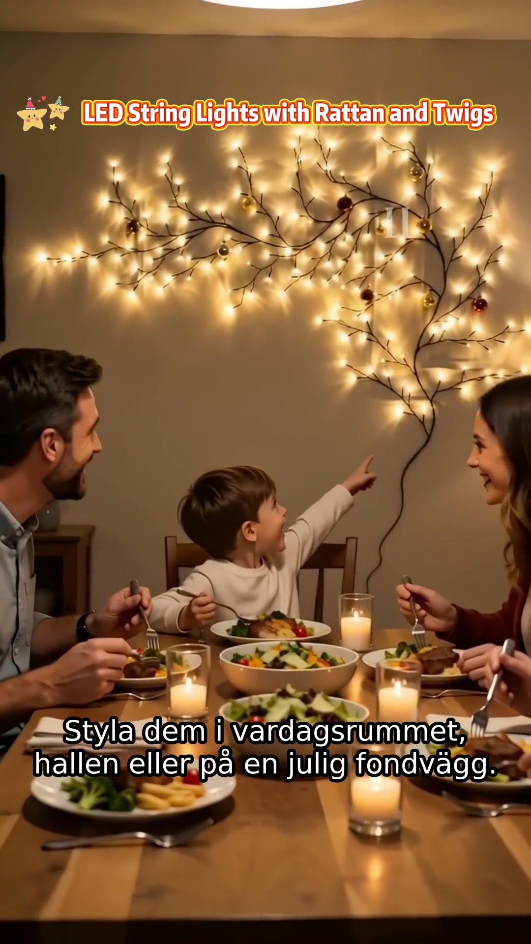 Förvandla en tom vägg till julmagi