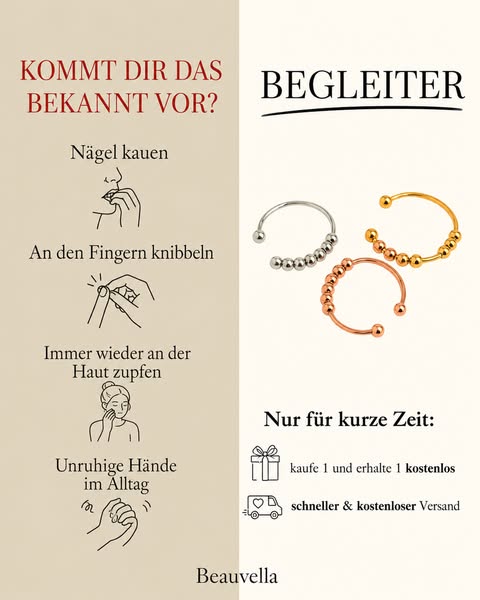 Nur für kurze Zeit: Kaufe 1 Ring – erhalte 1 GRATIS + kostenloser Versand!