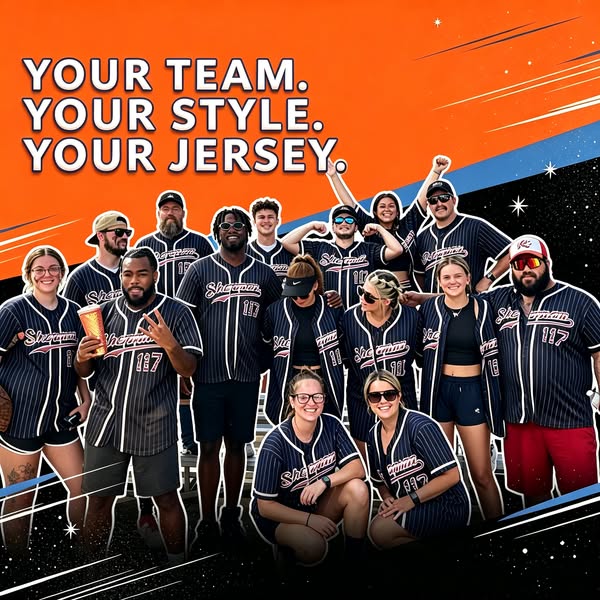 DESIGN YOUR OWN JERSEY TODAY!FREE SHIPPING!