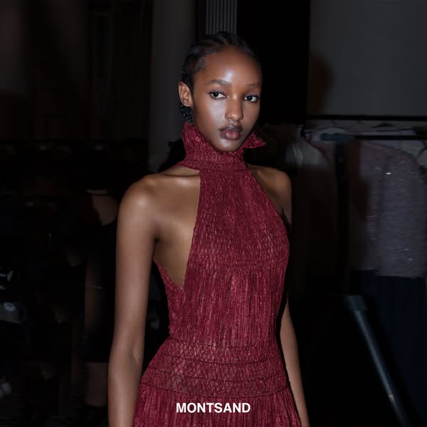 Burgundy Smocked Lace Maxi Dress