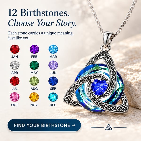 Celtic Birthstone Shield: Wear Your Protection & Story