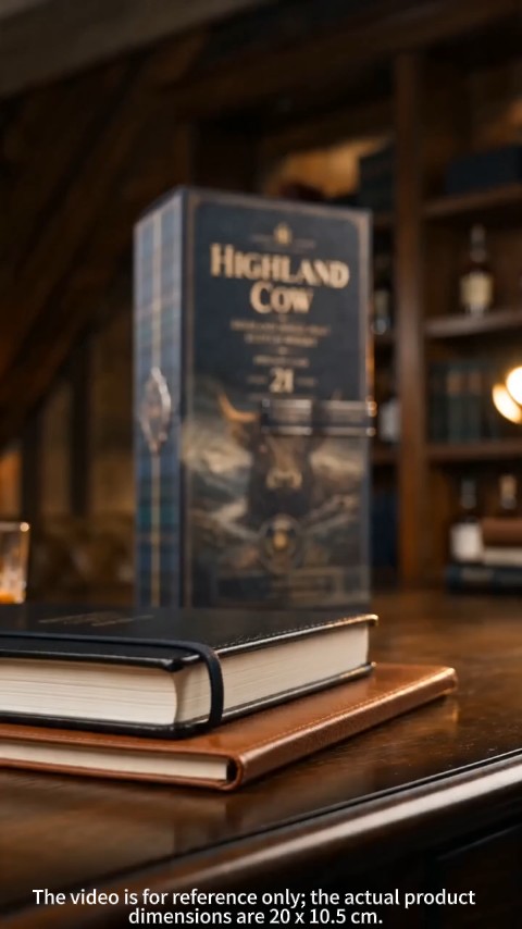 Highland Cow Private Cask 21 Years Cow Head Shaped Scotch Whisky Bottle