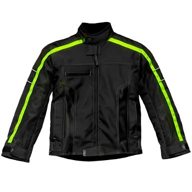 jaqueta out aspen - infantil negre / fluor