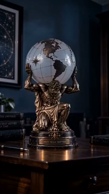 Illuminated World Sphere Lamp