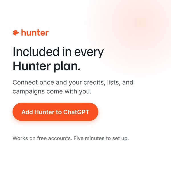 Included in every Hunter plan
