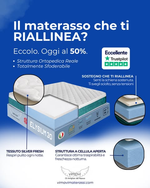 Il materasso che sostiene davvero la tua schiena