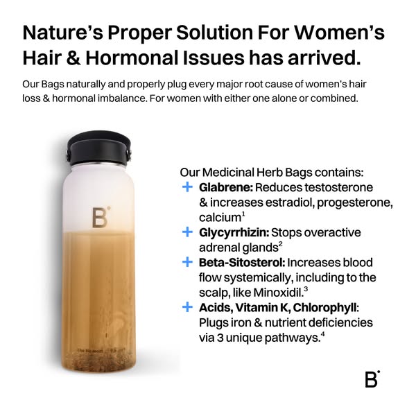 The Answer to Women's Hair Loss & Hormonal Imbalance.