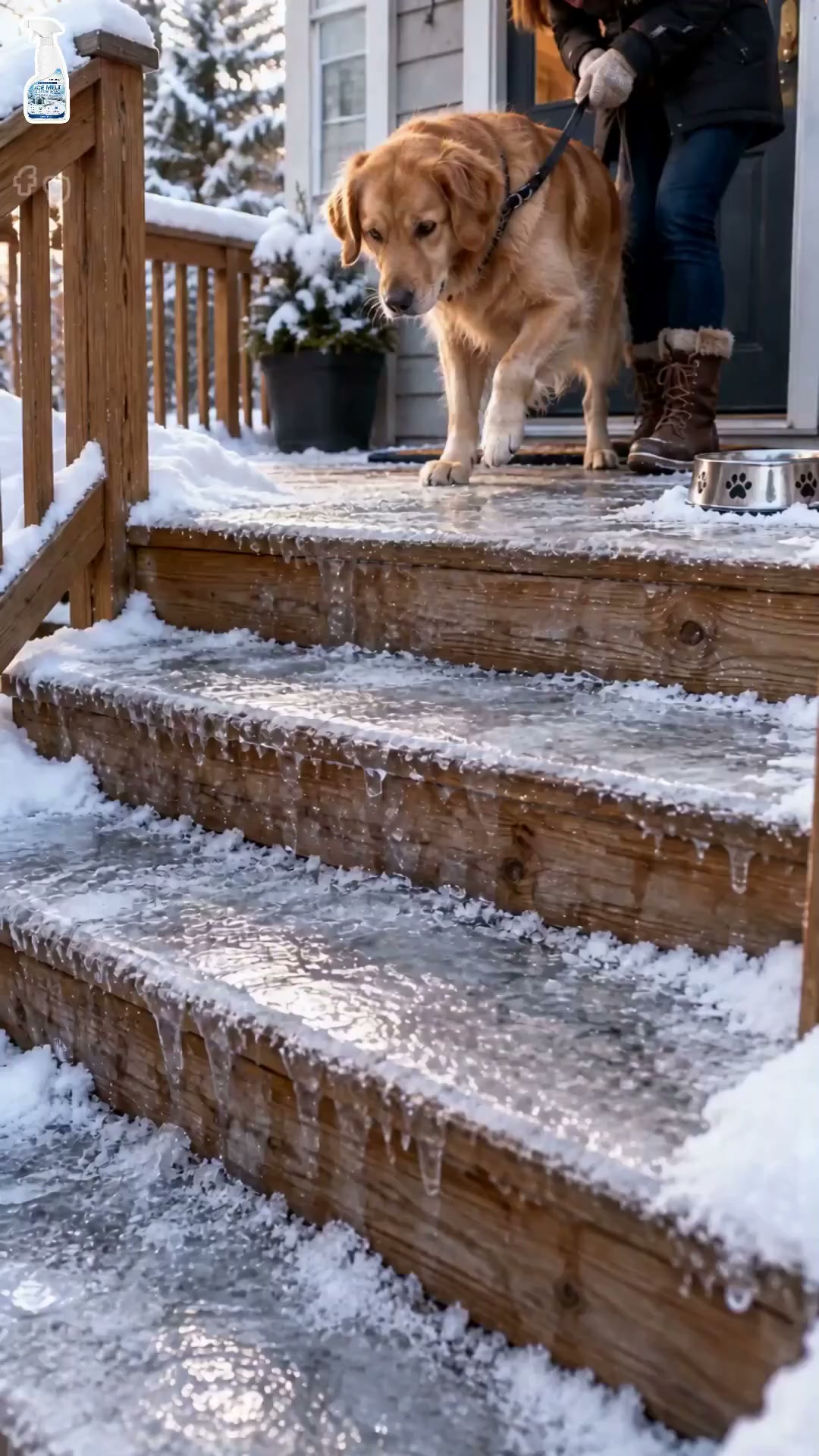 Spray de dégivrage et de fonte de neige pour extérieur