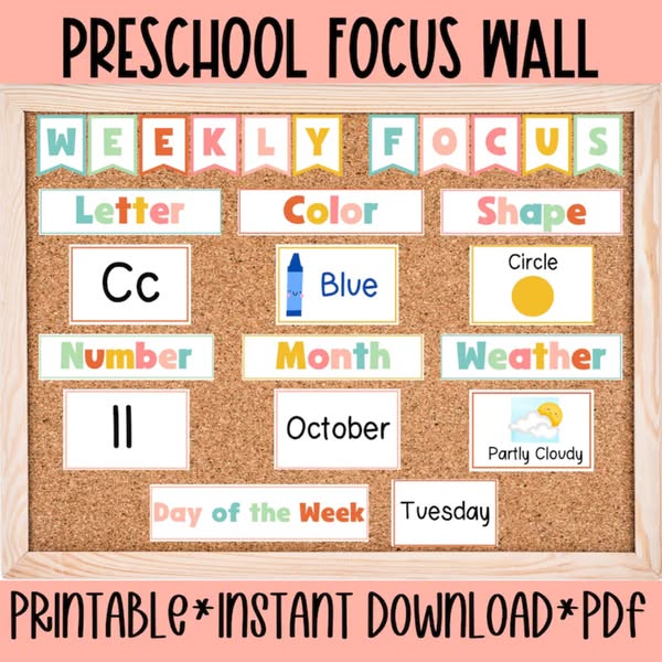 90% Off Preschool Focus Wall