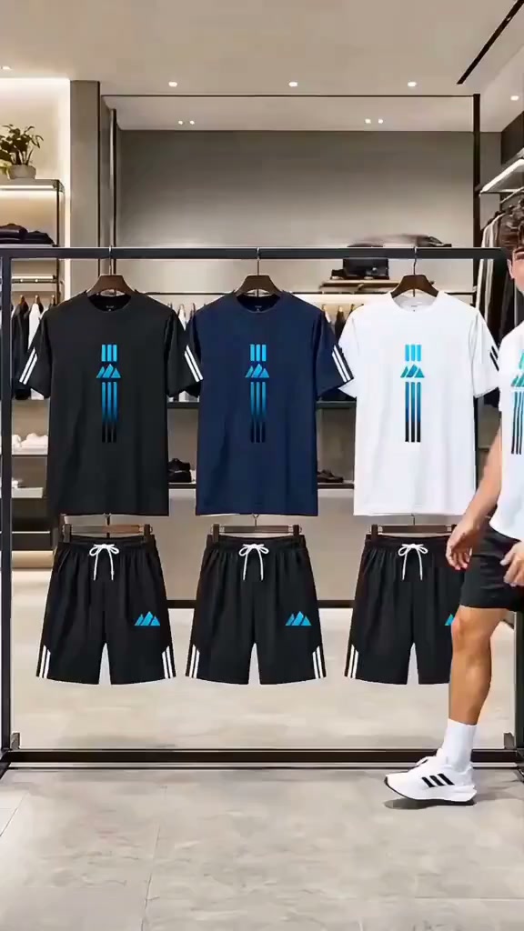 Ensemble Deux Pièces T-Shirt & Short d'Été pour Homme