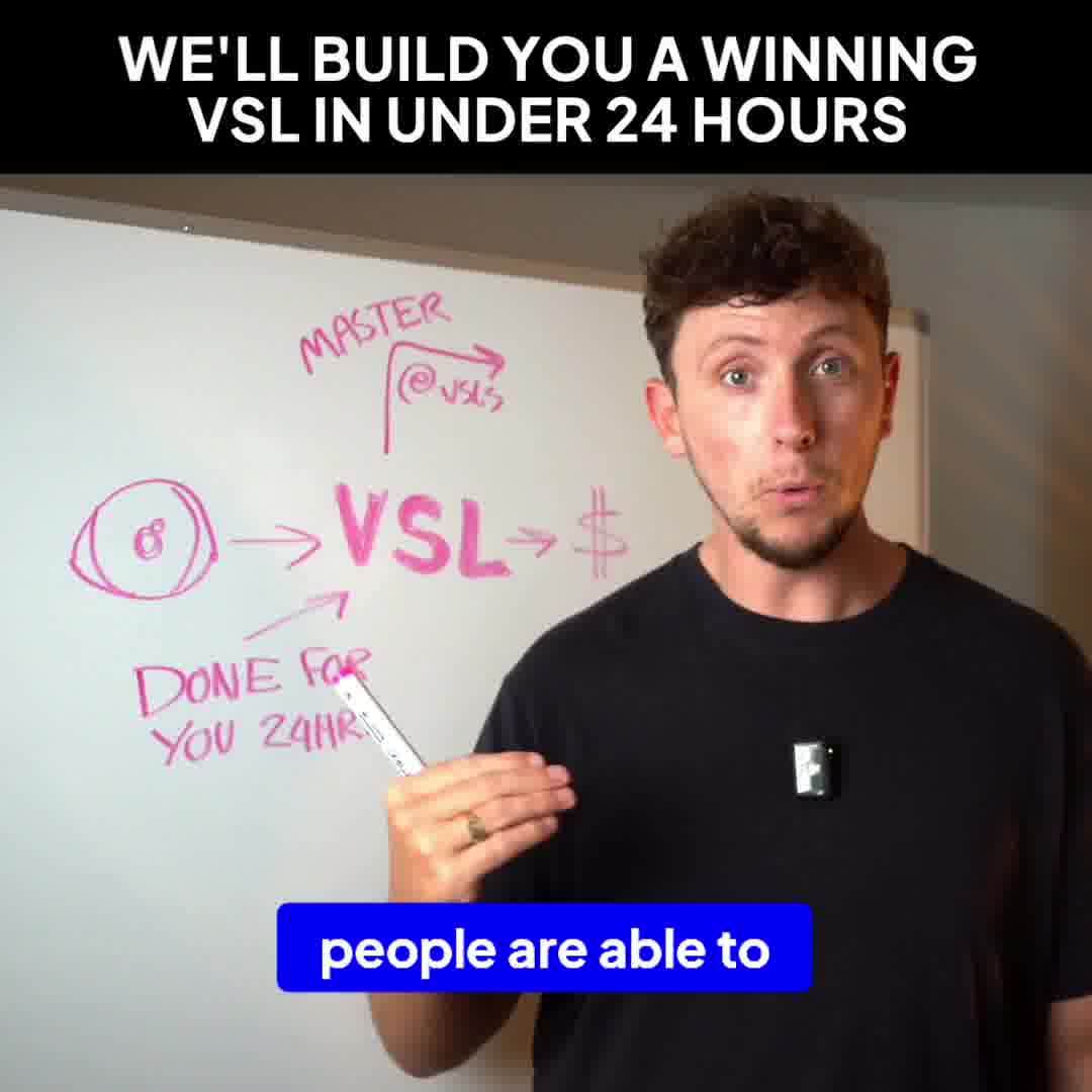 High Converting VSL in 24hrs