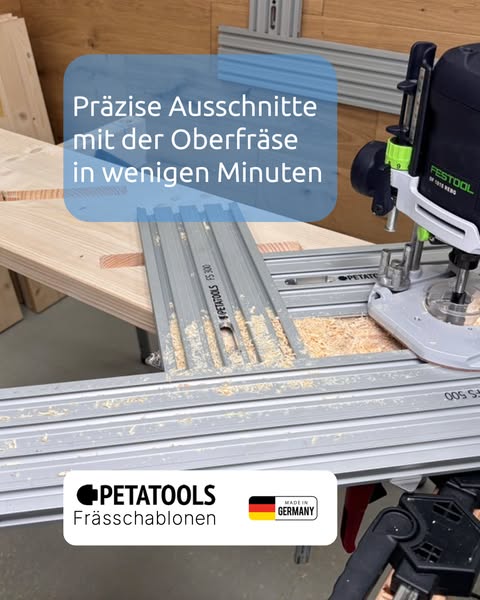 Präzise Ausschnitte mit der Oberfräse in wenigen Minuten
