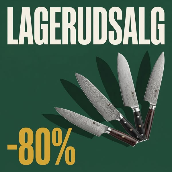 8 knive i én gaveæske