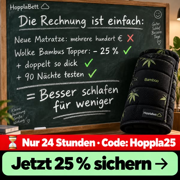 24 Stunden: 25 % mit Hoppla25