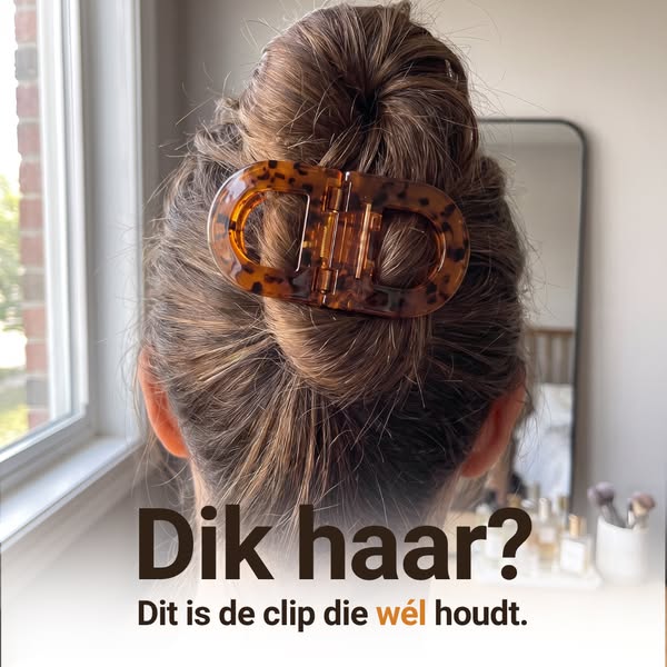 De haarclip waar je wél mee kunt leunen