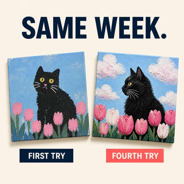 Learn The Modern Art Of Painting Dreamy Acrylic Cats