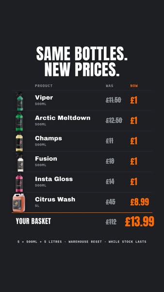 Your basket: £13.99. Was £112