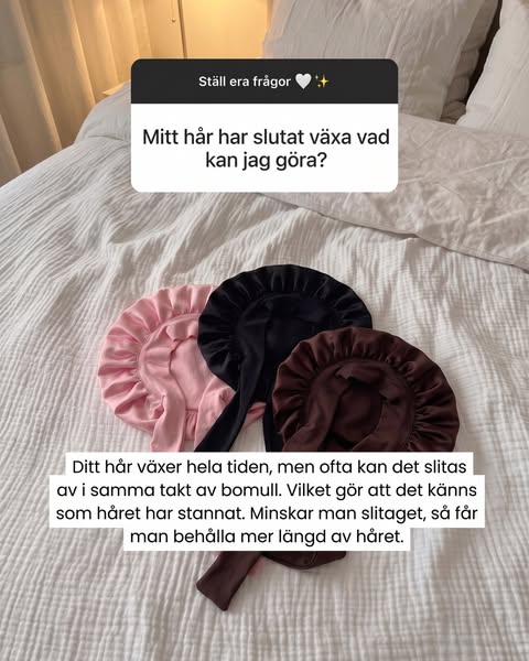 Ditt hår växer. Men skyddas inte.