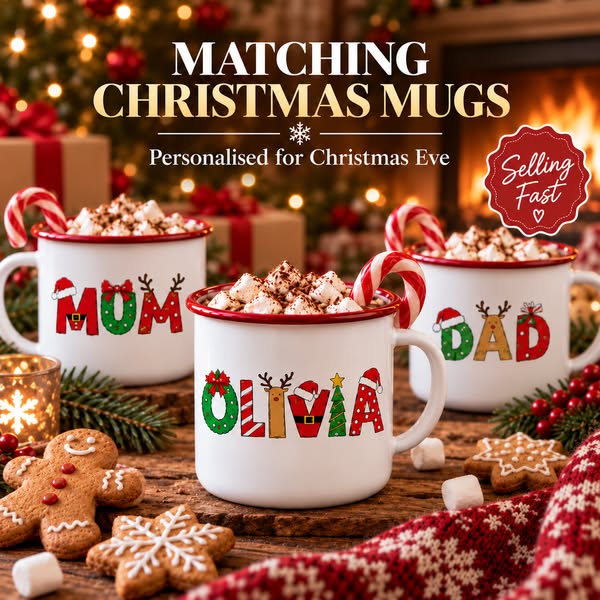 Their Name On A Vintage Santa Mug