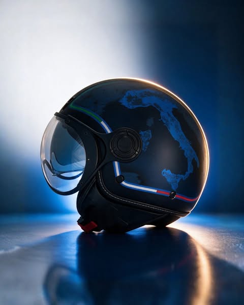 Casco Italia Nero Impulso di MM Independent