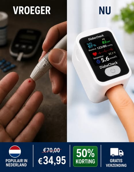 Geen pijnlijke prikken in je vinger meer.