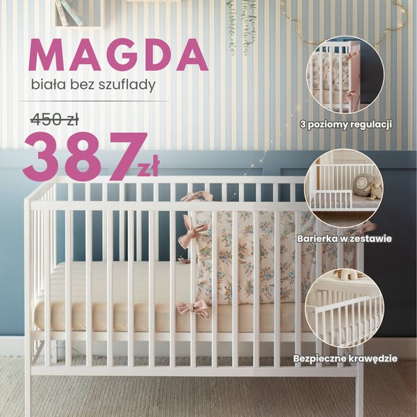 Zobacz łóżeczko MAGDA