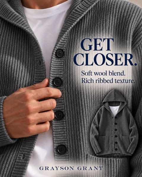 Soft Wool-Blend Knit With Structured Drape