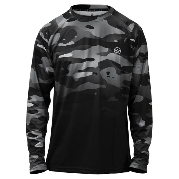 Dark Camo Long Sleeve Trail MTB Jersey