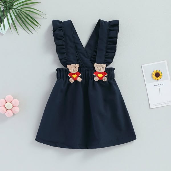 Children's Blue Dress with Bears