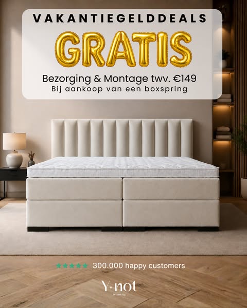 Gratis Bezorging & Montage