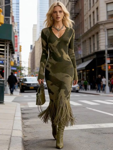 A knitted dress that’s as comfortable as loungewear, yet smart enough to wear out and about.