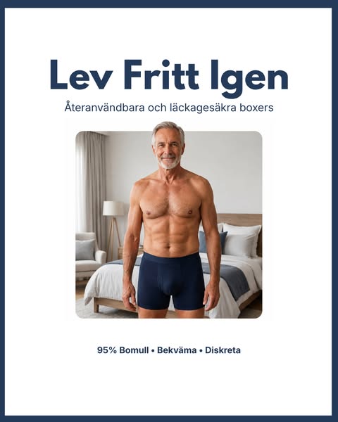 #1 Inkontinens lösning för män 60+