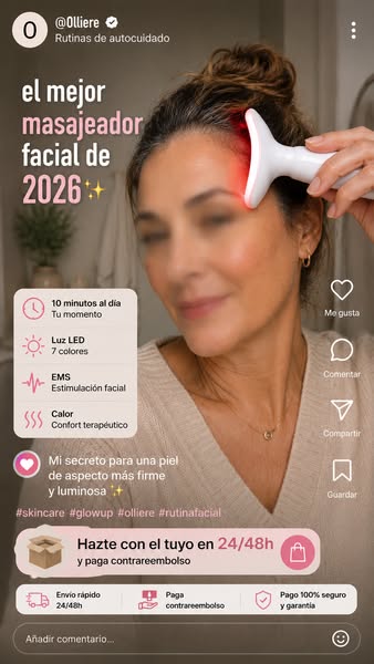 Masajeador Facial LED Sculpt