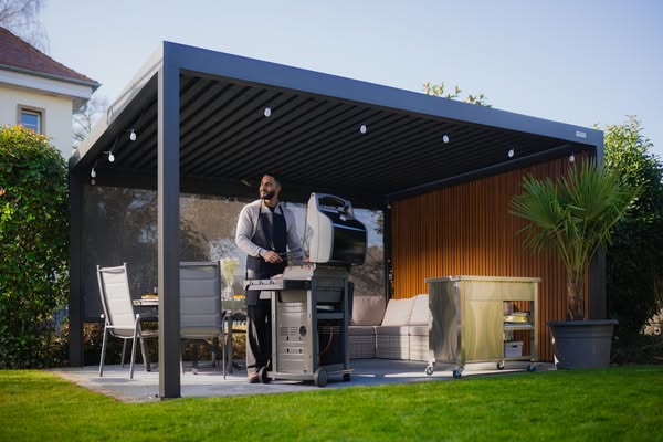 Flytta ut köket med en PERGOLUX pergola