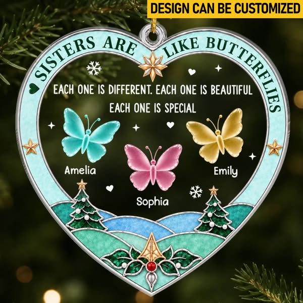 Custom Acrylic Ornament - Personalized Best Friend Christmas Birthday