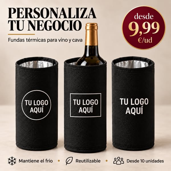 Fundas térmicas con tu logo · desde 9,99 €/ud