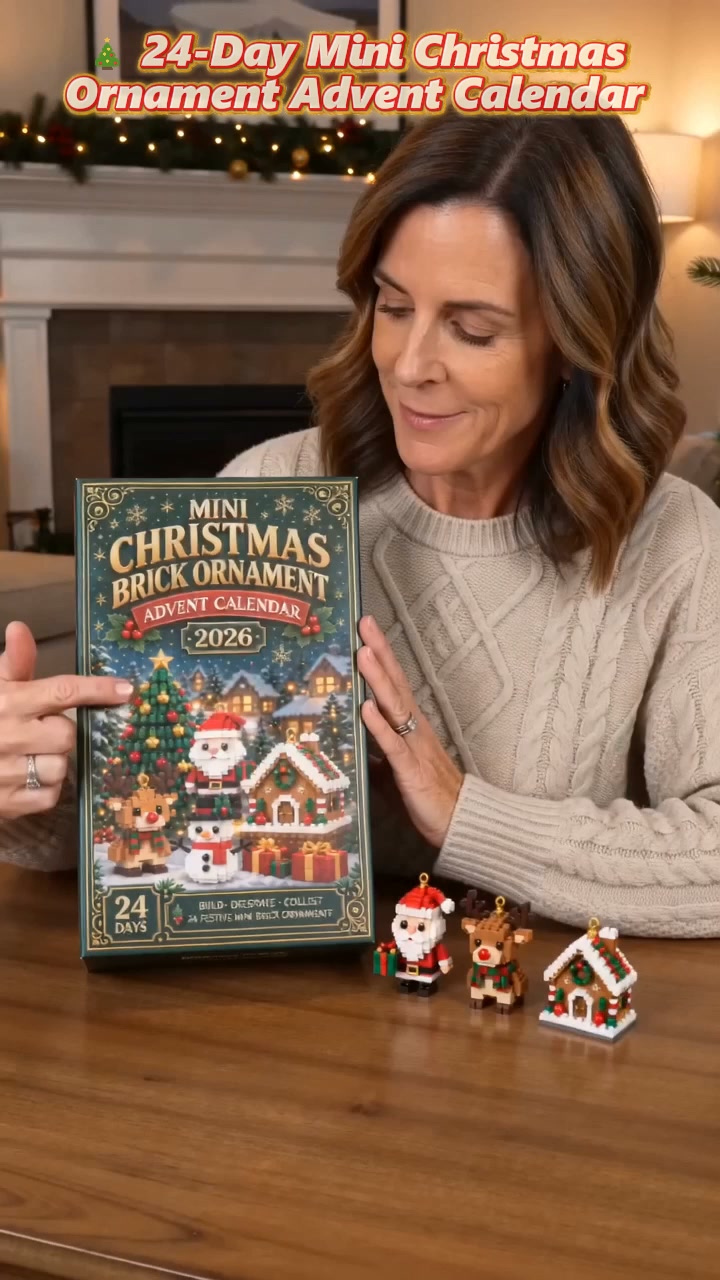 24-Day Mini Christmas Brick Ornament Advent Calendar