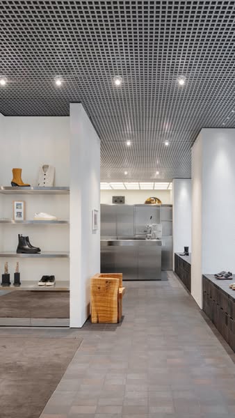 Where contemporary footwear meets unique design, vintage furniture, coffee, books, and art.