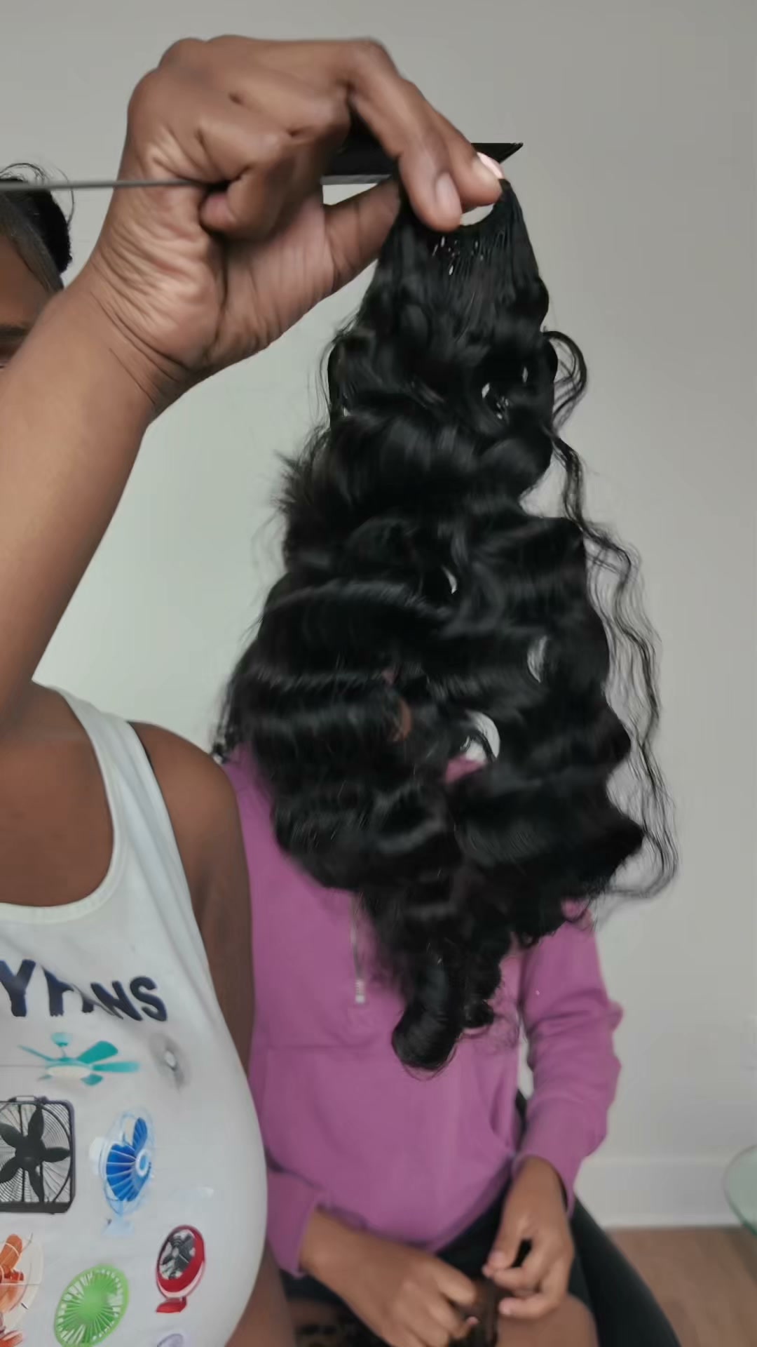 4 packs 18" burmese curly feather crochet human hair