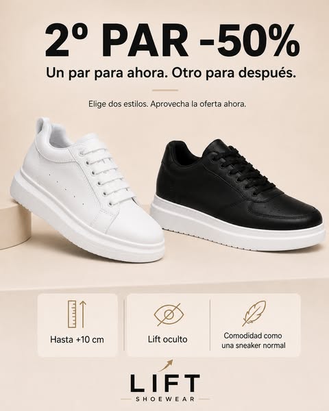 Gana hasta +10 cm de altura