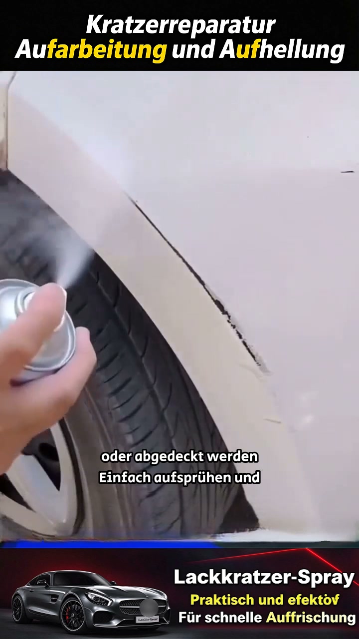 Leichte Lackkratzer selbst behandeln!