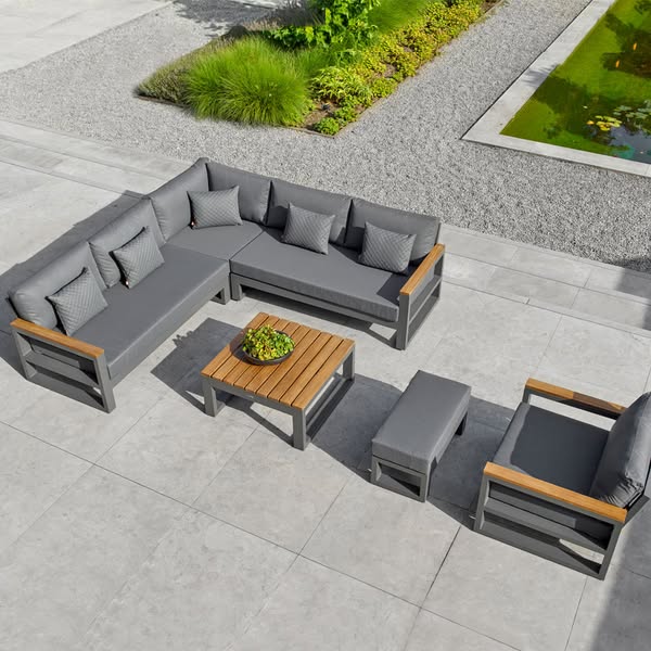 Soho Corner with Arms Grey