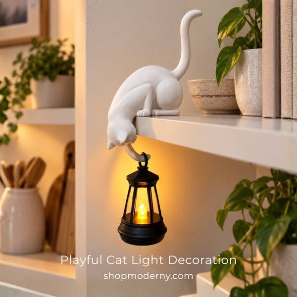 Playful Cat Light Decoration